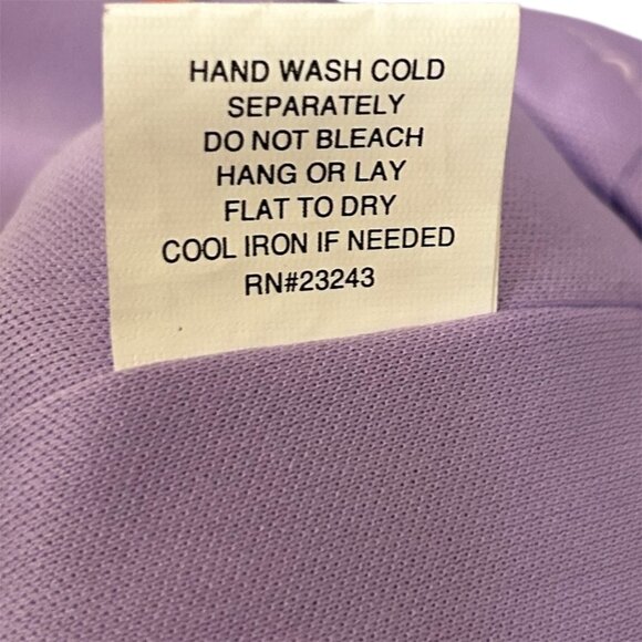 NY&Co Lavender Belted Mock Neck Sheath Dress Sleeveless Lilac Size M - Picture 9 of 9